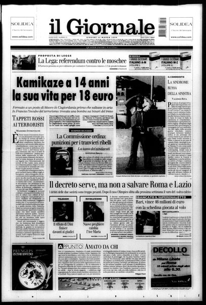 Il giornale : quotidiano del mattino